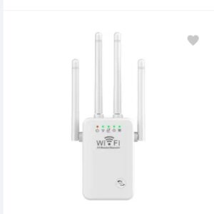 Wireless 300 Mbps Universal Broadband/WiFi Extender with 4 Antenaa for Home WiFi Range Extender 2.4 GHz 300 Mbps Wifi Speed Dual Band External Antenna Access Point Mode  (White)