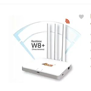 W8+ 5G SIM Router 2.4 GHz 100 Mbps Wifi Speed Single Band Internal & External Antenna MiFi (Sim Based)  (White)