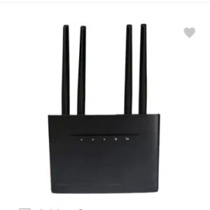 4G Sim 4 antena Wifi Router (W123) 4G Router 2.4 GHz 300 Mbps Wifi Speed Single Band External Antenna Ethernet