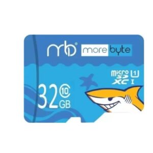 32GB MicroSD Card Shark Series 32 GB MicroSD Card Class 10 90 MB/s Memory Card Compatible with Mobile, Camera, Computer, Tablet