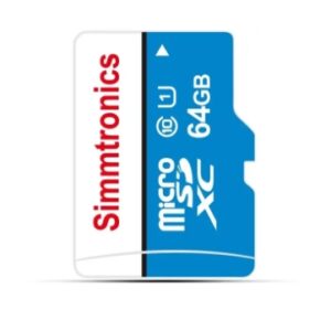 64GB microSDXC Memory Card, Class 10, 100 MB/s, Speed with High Performance of Data Transfer SDHC