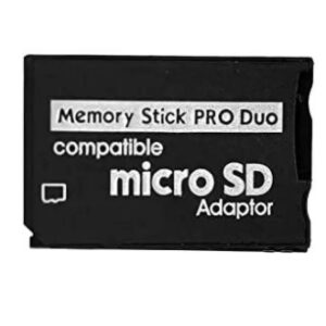 Micro SD SDHC TF to Memory Stick Ms Pro Duo Compatible for PSP only Card Reader  (Black)
