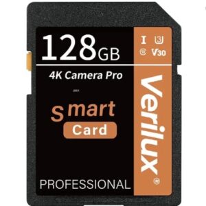 Camera SD Card Large Capacity Camera SD Card for HD Video Recording Pro 128 GB MiniSD Card Class 4 90 MB/s Memory Card Compatible