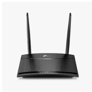 TL-MR100 300Mbps 2.4GHz Wireless N 4G LTE, Wi-Fi N300, Plug and Play, Parental Controls, Guest Network, with Micro SIM Card Slot, WiFi Router, Black