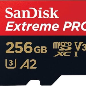 Extreme Pro 256GB microSDXC UHS-I, V30, 200MB/s Read, 140MB/s Write, Memory Card for 4K Video on Smartphones