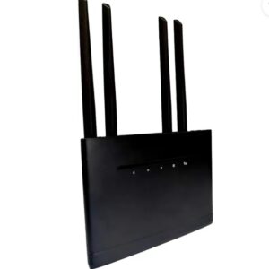 4G Sim 4 antena Wifi Router (W123) 4G Router 2.4 GHz 300 Mbps Wifi Speed Single Band External Antenna Ethernet (Cable Broadband)  (BALCK)