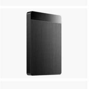 500GB Ultra Slim Portable External Hard Drive – USB 3.0 Type-C, 135MB/s Speed, Plug & Play – Black Plastic Body – Compatible