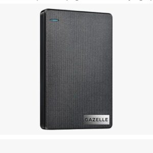 High-Speed 500GB Ultra Slim Portable External Hard Drive - 2-in-1 Type C & USB 3.0, Compatible