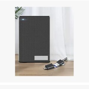 500GB Portable External 2-in-1 Type C & USB 3.0 High Speed Ultra Slim Hard Drive - Compatible with Laptop, PC, MAC, PS4, Xbox, iPad, Tablet, Mobile (Black)