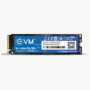 M.2 NVMe Internal SSD (2280) - 3000MB/s Read - PCIe Interface Gen 3x4-4X Faster Than SATA SSD- 5 Year Warranty, (EVMNV/256GB)